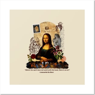 Da Vinci Collage - Monalisa - Art Posters and Art